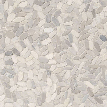 Sliced Truffle Pebbles Mosaic Tile