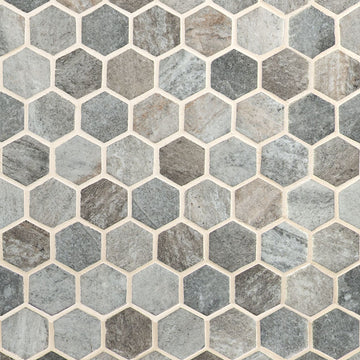 Azulejo mosaico Stonella hexagonal de 2
