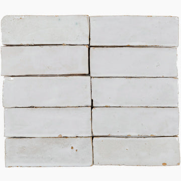 White Gardenia Zellige Ceramic Wall Tile