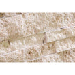 Ivory Travertine Brushed Ledger Wall Tile 6x24"