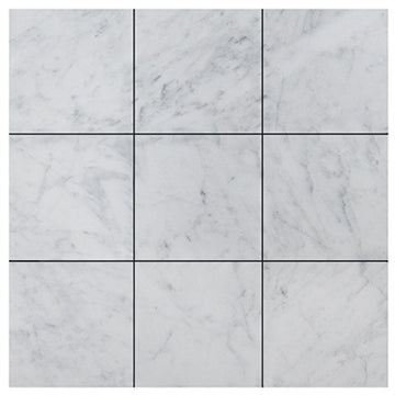 Carrara Italian White Wall and Floor Tile 4x4"