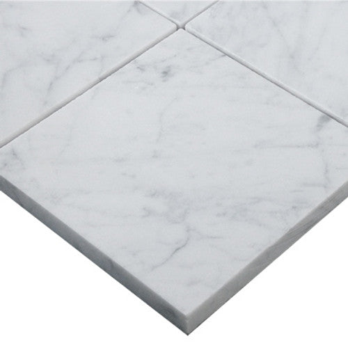Carrara Italian White Wall and Floor Tile 4x4"