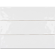 Artesano 3”x12” Ceramic Wall Tile Glazed White
