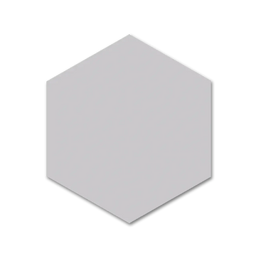 Baldosa para piso y pared de porcelana mate hexagonal Block de 5”X6”