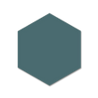 Block 5”X6” Hexagon Matte Porcelain Wall and Floor Tile Verde