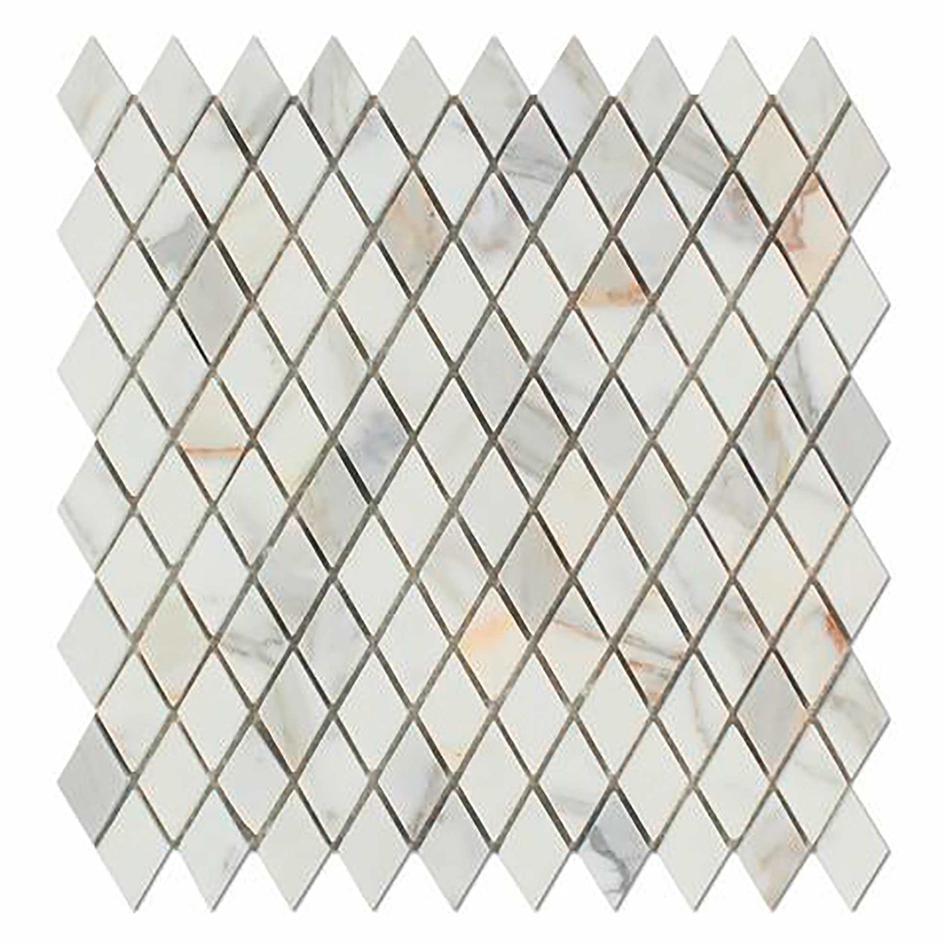 Calacatta Gold Diamond Mosaic Backsplash Wall Tile