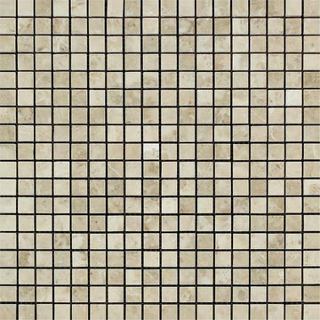 Cappuccino Polished Square Mosaic Tile 5/8"