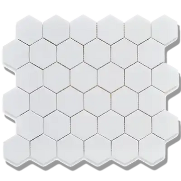 CC Mosaics Azulejo mosaico de porcelana esmaltada hexagonal de 12 