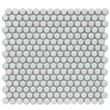CC Mosaics + 12”x12” Penny Round Porcelain Mosaic Tile Mint Green
