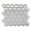 CC Mosaics + 2” Dots 12”x12” Porcelain Mosaic Tile Glazed White