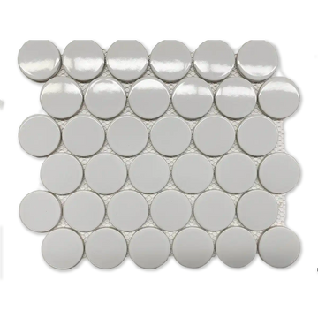 Mosaicos CC + Azulejo mosaico de porcelana de 2” Dots 12”x12”
