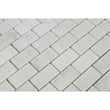 Carrara White 1" X 2" Brick Mosaic Polished 