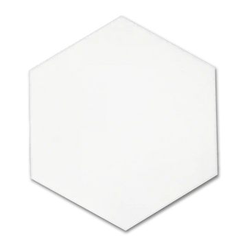 Casablanca Solid 8”x9” Wall and Floor Gres Stoneware White