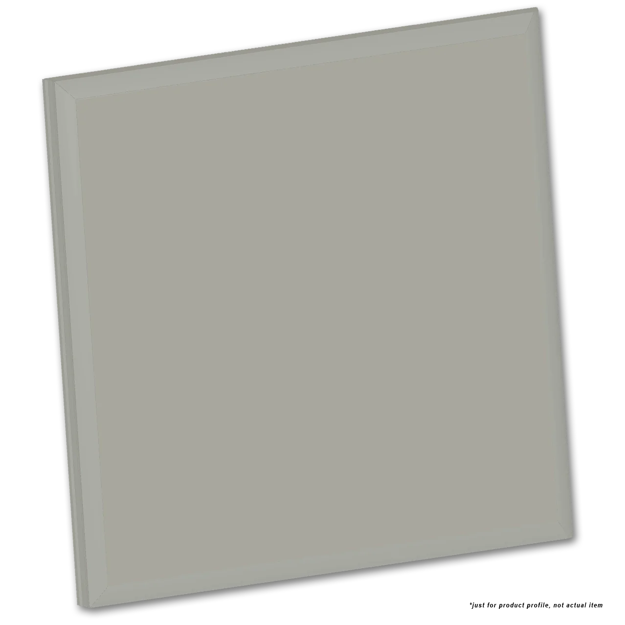 Color Collection Ceramic Single Bullnose Trim Tile Glazed 4”x4” Taupe