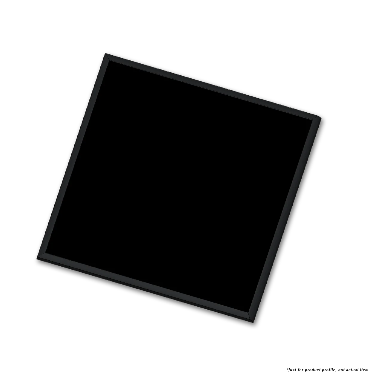 Color Collection Ceramic Single Bullnose Trim Tile Glazed 6”x6” Black