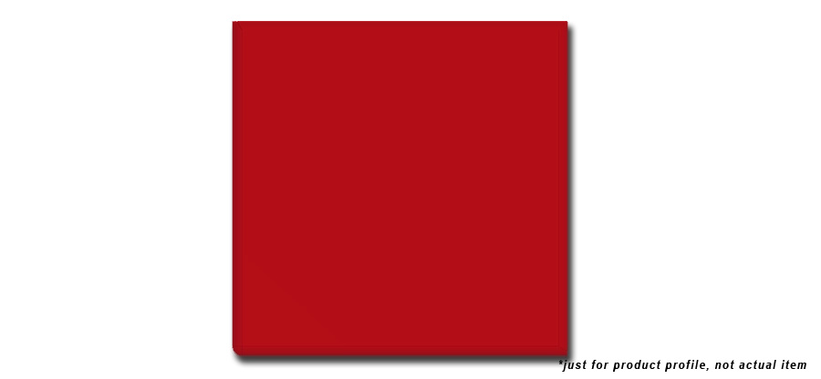 Color Collection Single Bullnose Corner Ceramic Trim Tile Glazed 6”x6” Red Pepper