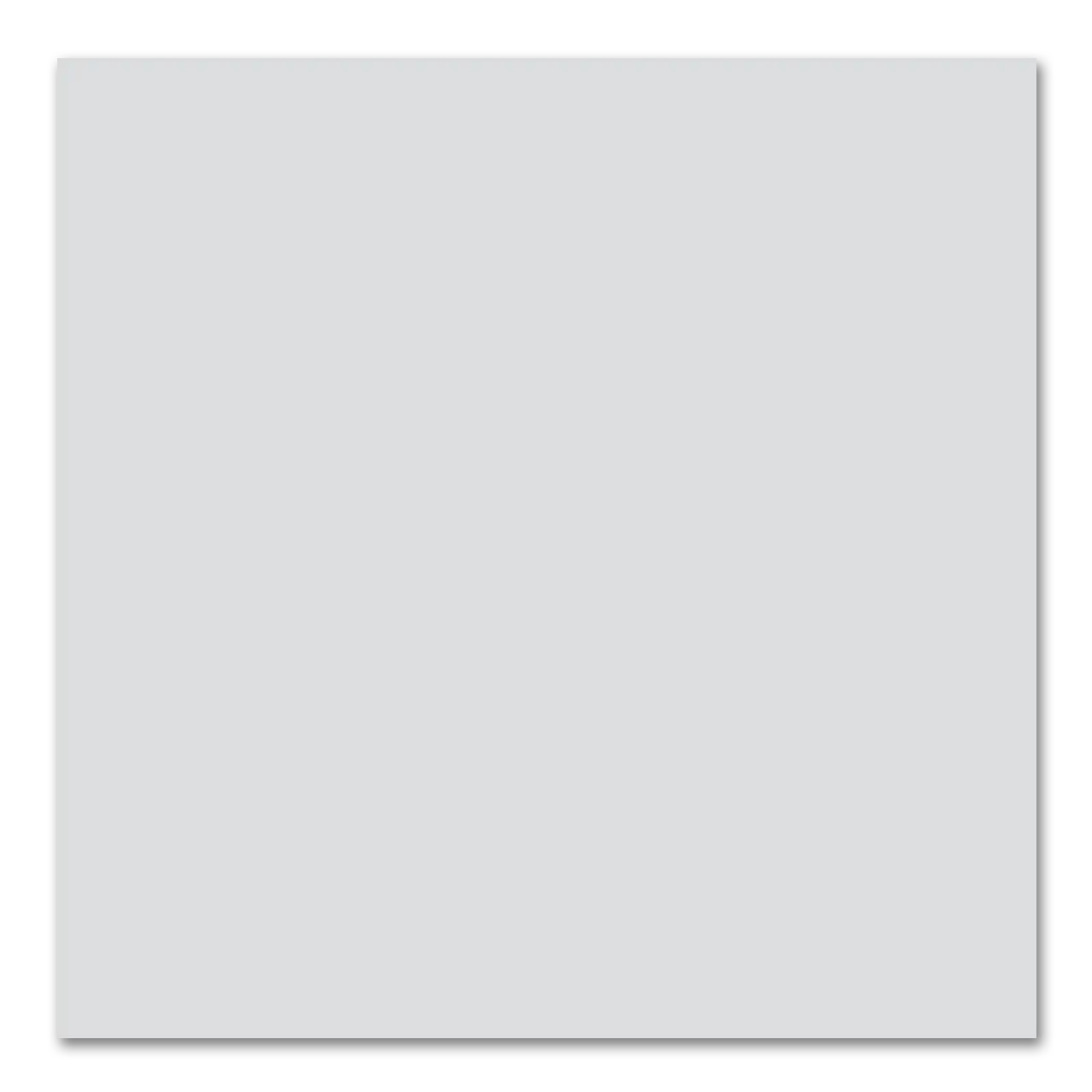 Color Collection Tender Grey Ceramic Wall Tile 4”x4” Matte