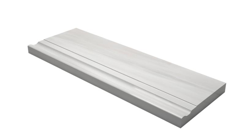Bianco Dolomite Polished Baseboard Wall Trim Tile 4 3/4"x12"