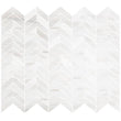 Bianco Dolomite Polished Chevron Mosaic Tile 1" x 4"