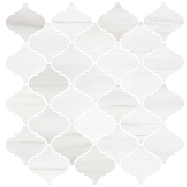 Bianco Dolomite Mosaic Arabesque Mosaic Tile