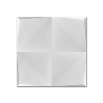 Dimensions Quasar 6”x6” Square White Ceramic Wall Tile