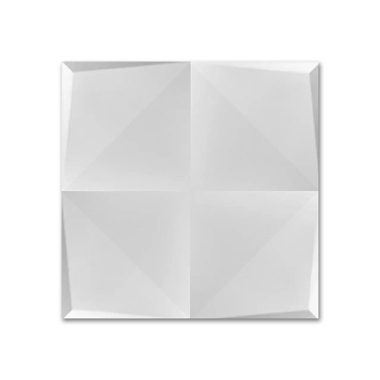 Dimensions Quasar 6”x6” Square White Ceramic Wall Tile Glazed