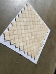 Crema Marfil Polished Arabesque Mosaic Tile