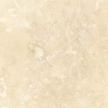 Ivory Travertine Filled & Honed Wall and Floor Tile 6x6"