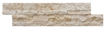 Ivory Travertine Split Face Ledger Wall Tile 6x24