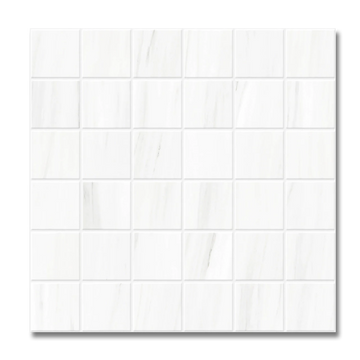 Lassa White 13”x13” Matte Porcelain Mosaic Wall Tile