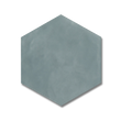 Maiolica 7”x8” Hexagon Ceramic Wall Tile Aqua