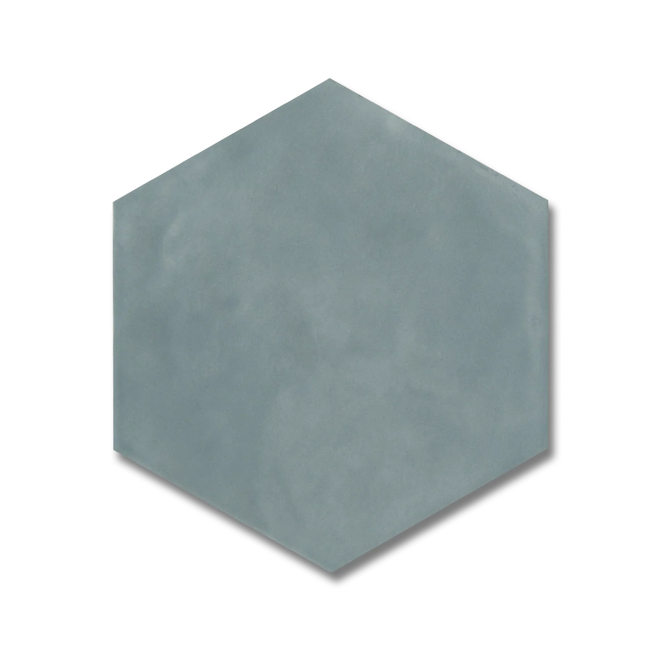 Maiolica 7”x8” Hexagon Ceramic Wall Tile Aqua