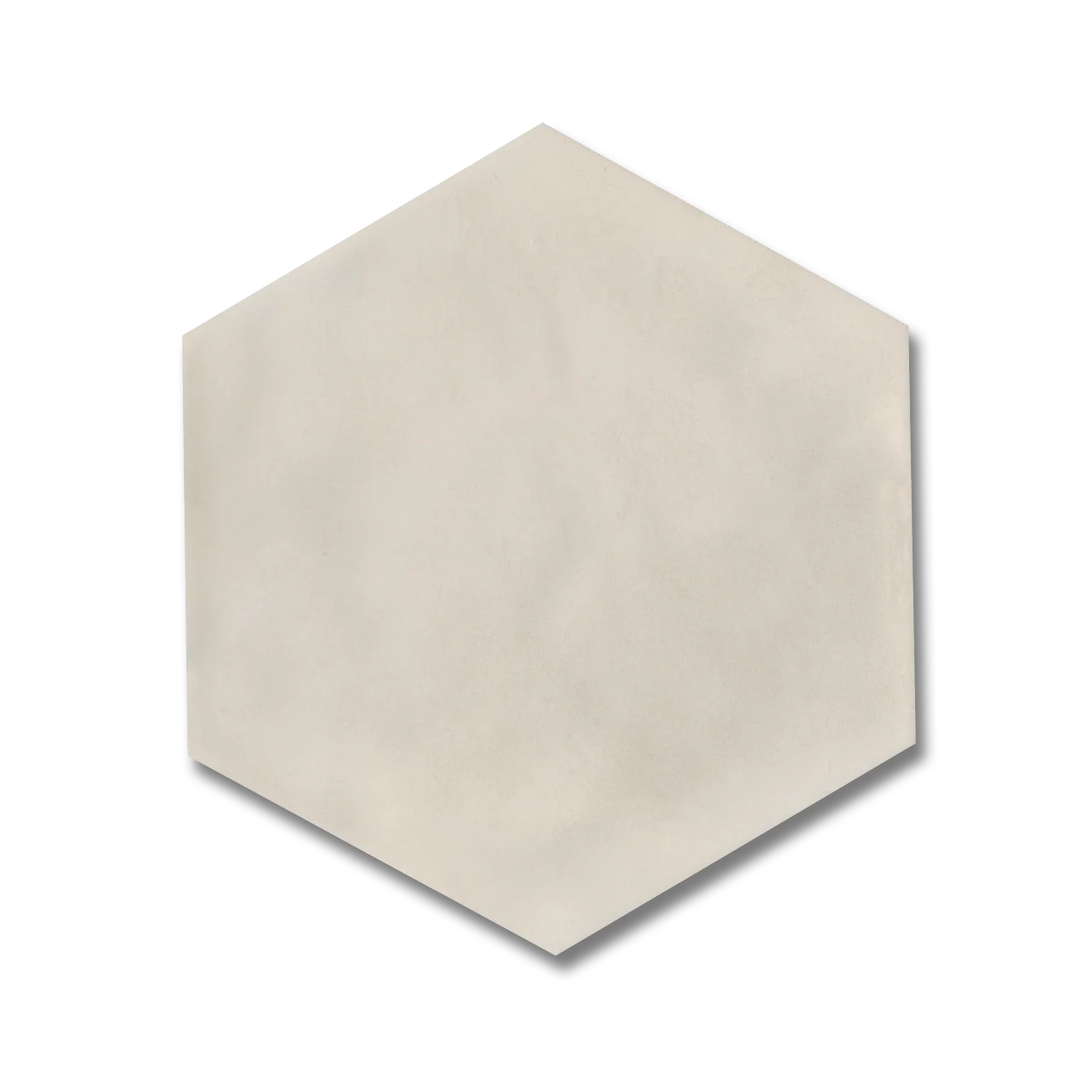 Maiolica 7”x8” Hexagon Ceramic Wall Tile Biscuit