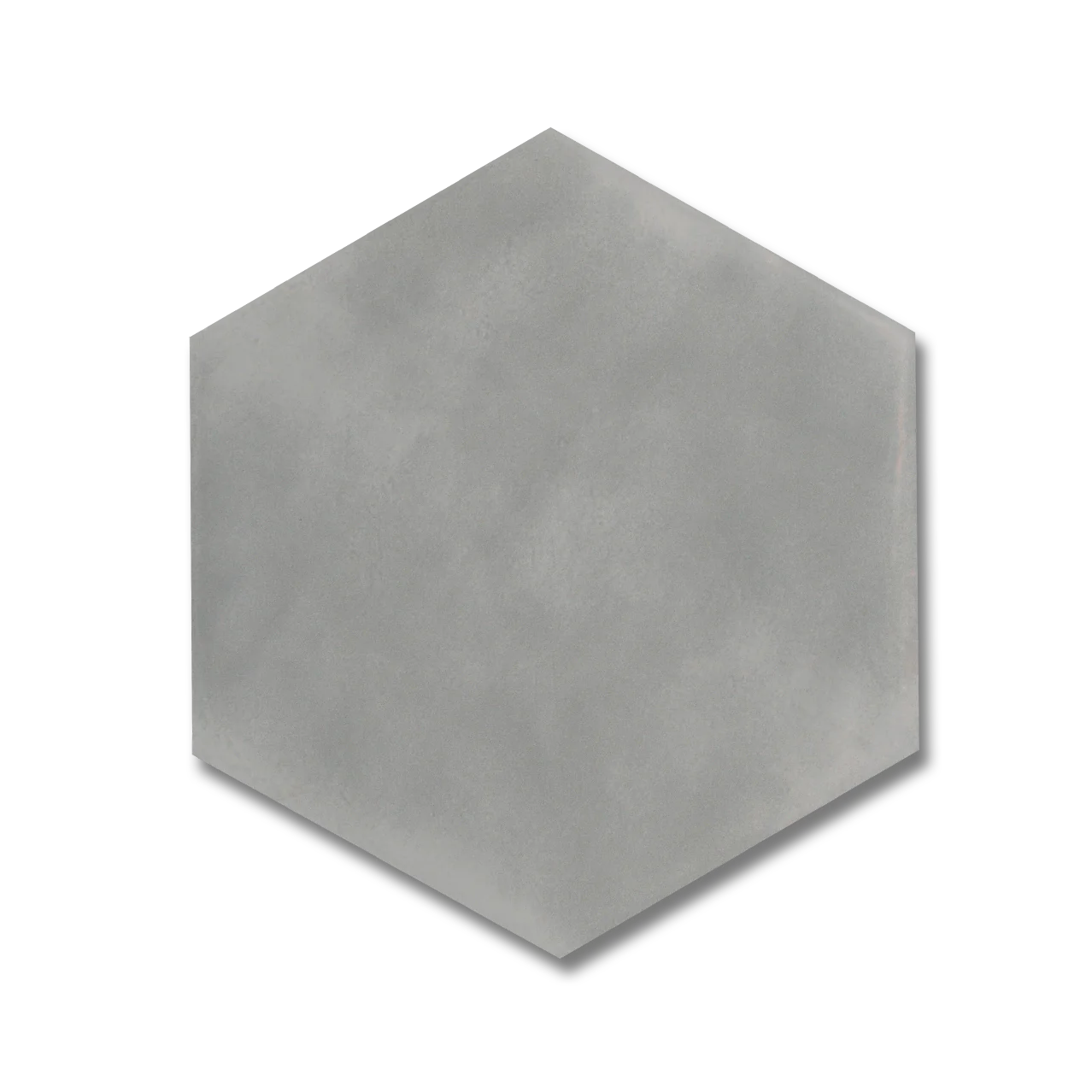 Maiolica 7”x8” Hexagon Ceramic Wall Tile Tender Grey