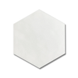 Maiolica 7”x8” Hexagon Ceramic Wall Tile White