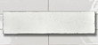 Maiolica Ceramic Wall Tile Crackled 3”x12” White