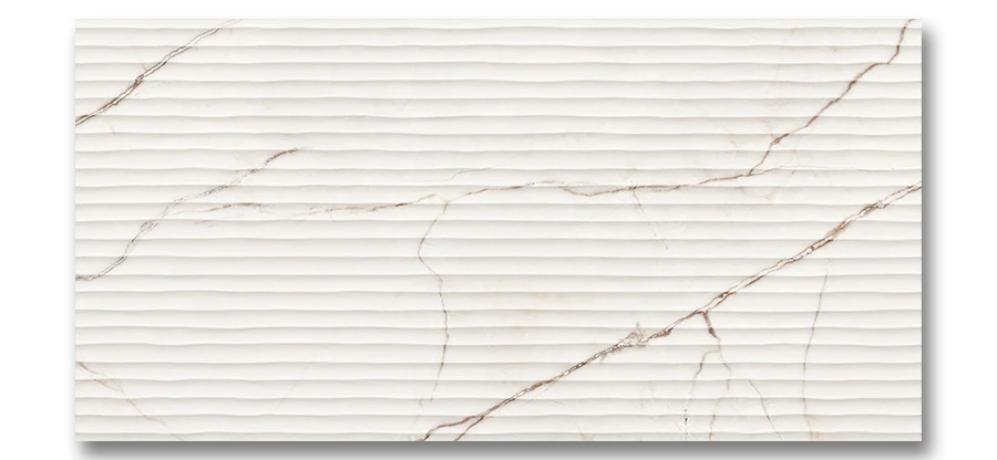 Marble Lincoln 12”x24” White Suite Glazed Porcelain Wall Tile