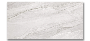 Baldosa para piso y pared de porcelana esmaltada Marble Platinum de 24”x48”