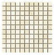 Noble White Cream Square Mosaic Tile 1×1"
