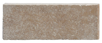 Noce Travertine Coping 4X12 2 Tumbled Brown