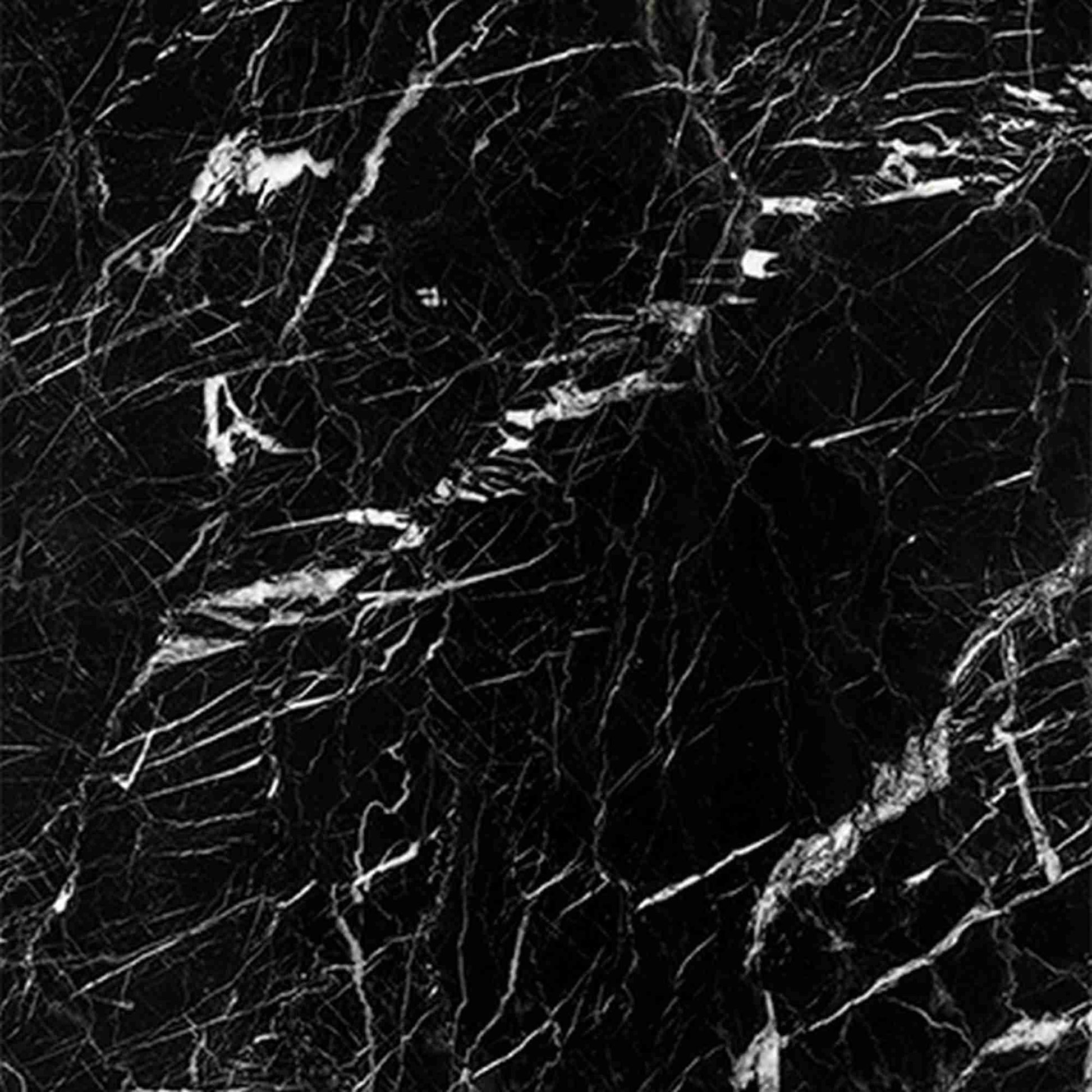 Nero Marquina Marble Tumbled Wall and Floor Tile 4x4"
