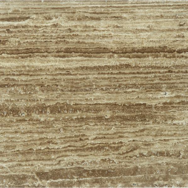 Noce Vein-Cut 12" X 12" Unfilled, Brushed & Straight 