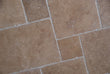 Noce Travertine Brushed & Chiseled Versailles Floor Tile