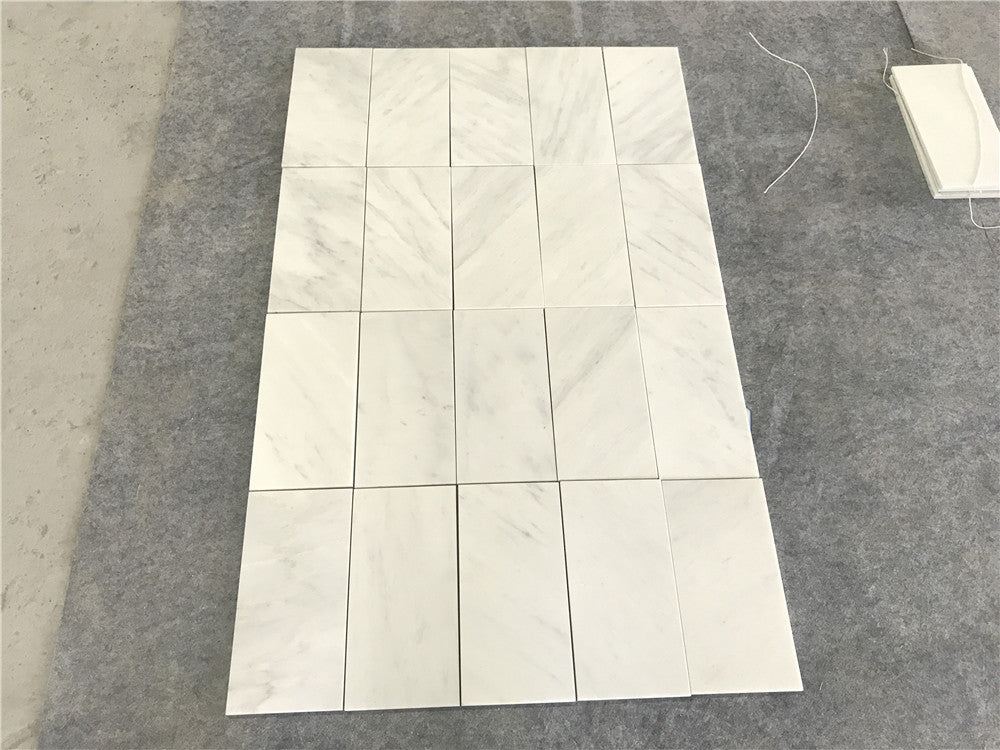 Oriental White Wall and Floor Tile 6x12"
