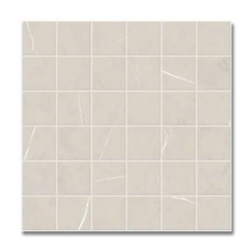Piasentina 13”x13” Porcelain Mosaic Tile Silver