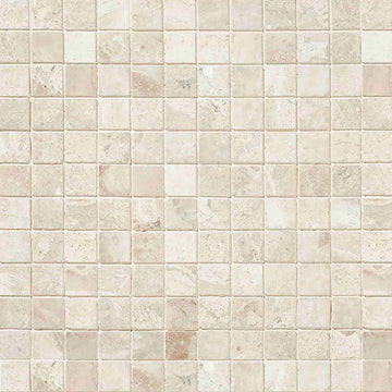 Queen Beige Polished Square Mosaic Tile