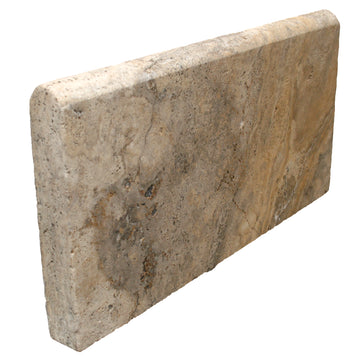 Scabos Travertine Tumbled Exterior Pool Coping 12X24