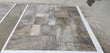 Silver Travertine Brushed & Chiseled Versailles Floor Tile