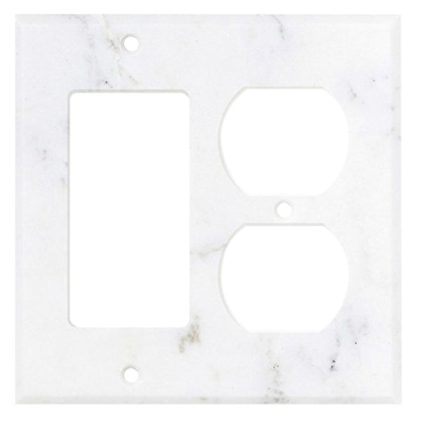 Calacatta Gold Marble 4 1/2 x 8 1/4 Switch Plate 4-TOGGLE Accessories