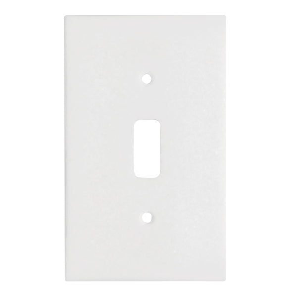 Thassos White Marble 2 3/4 x 4 1/2  Switch Plate  1-TOGGLE Wall Cover